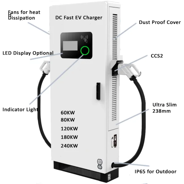 120KW Level 3 fast ev charger